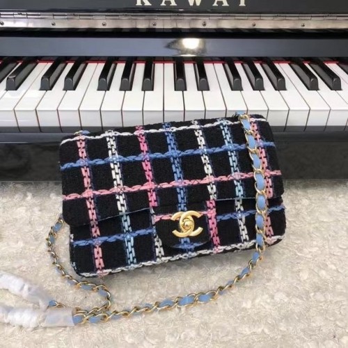 Чанта Chanel CLASSIC A01116 чернозлато