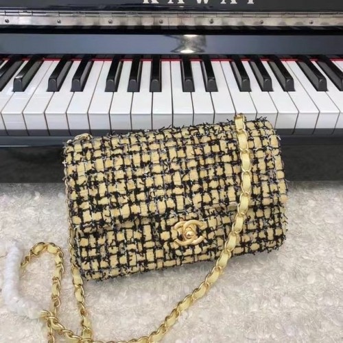 Chanel КЛАСИЧЕСКА ЧАНТА A01116 зелено-златно