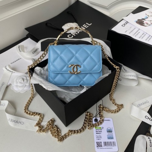 Чанта Chanel с верижка AP2758 син