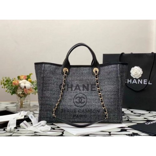 Пазарска чанта Chanel Canvas Tote B66941 черна