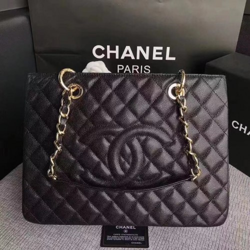 Чанта Chanel Caviar от телешка кожа 20995 черна