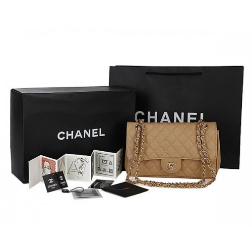 Чанта Chanel Classic Flap 2.55 серия Cannage CHA1112 Кайсия
