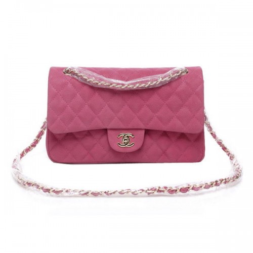 Чанта Chanel Classic Flap Series 2.55, оригинална, с нубук, цвят Cannage CHA1112, праскова