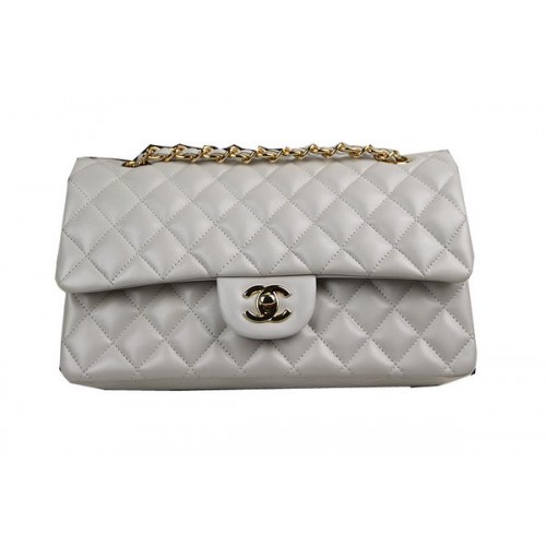 Чанта Chanel Classic Flap Series 2.55 Original Sheepskin CHA1112 Off White