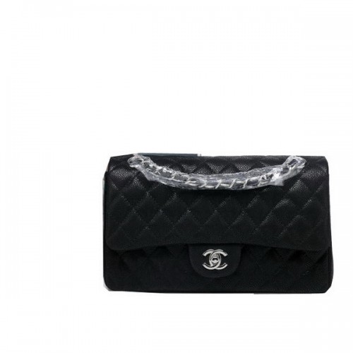Чанта Chanel Classic Flap Series 2.55 Original Suede Cannage Pattern CHA1112 Черна