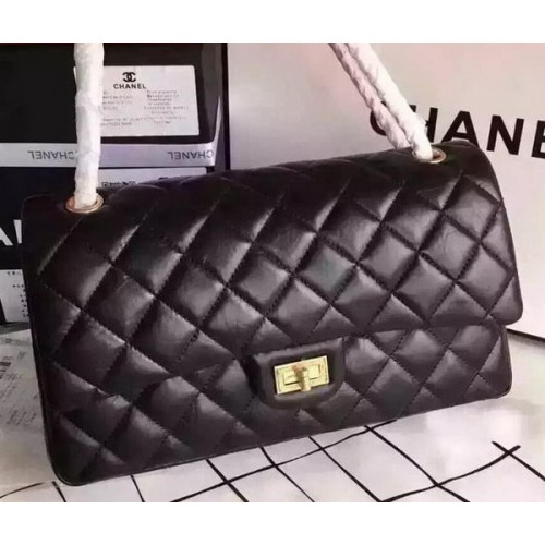 Класическа чанта Chanel Flap от оригинална кожа CHA8575 черна