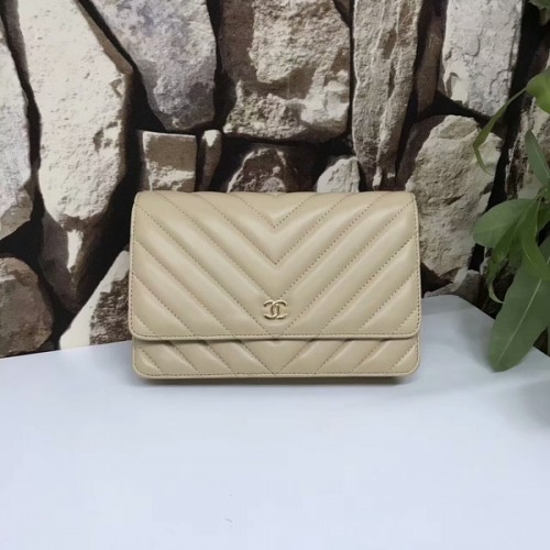 Чанти Chanel Classic Flap от овча кожа Camel Original 33815 Glod