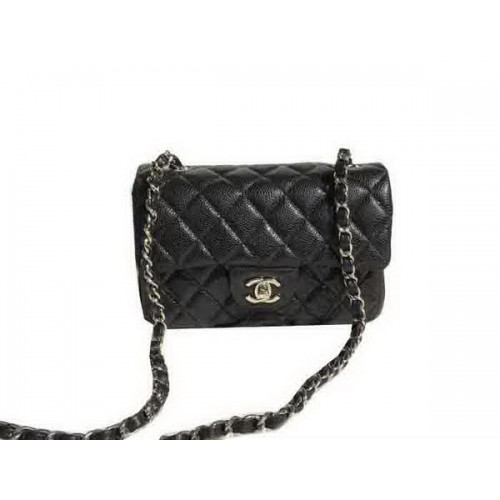 Чанти Chanel Classic Flap черни Original Cannage Patterns A1116 Silver