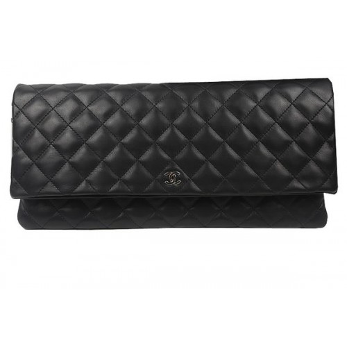 Чанта Chanel Original от овча кожа A82087 черна