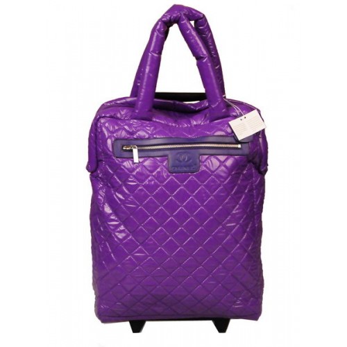 Chanel CoCo Cocoon Quilted Nylon Trolley A47204 Хиацинтов