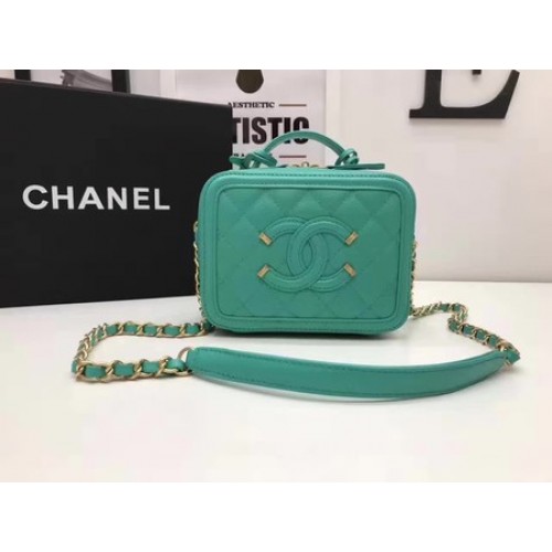 Козметична чанта Chanel Original Cannage Pattern A93341 Green