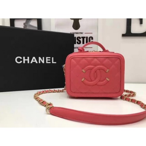 Козметична чанта Chanel Original Cannage Pattern A93341 Червена