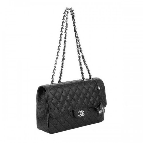 Чанта Chanel Jumbo Caviar Flap A28600 Черна