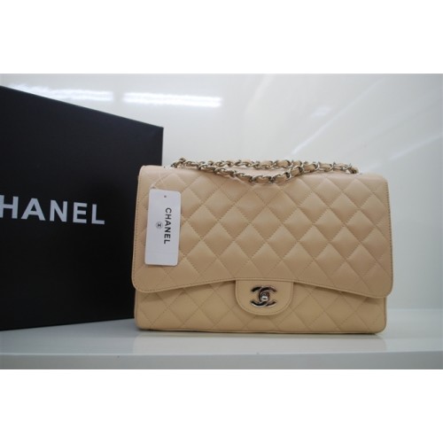 Чанта Chanel Jumbo Caviar Flap 36076 с кайсиева сребърна верижка