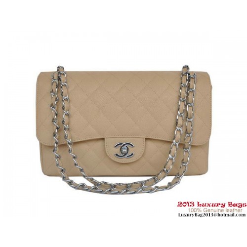 Чанта Chanel Jumbo Quilted Classic Cannage Patterns Flap A58600 в цвят кайсия и сребристо
