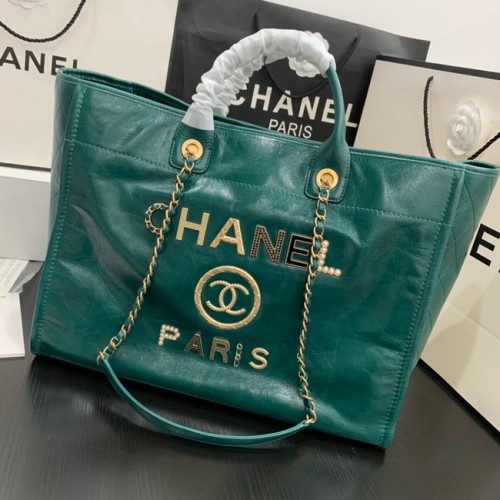 Chanel ГОЛЯМА ПАЗАРСКА ЧАНТА A66941 зелена