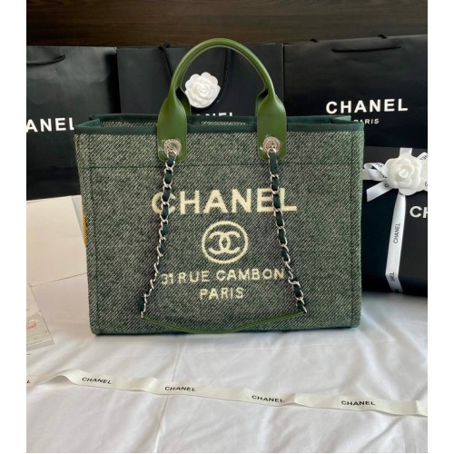 Chanel ГОЛЯМА ПАЗАРСКА ЧАНТА A66941 зелена