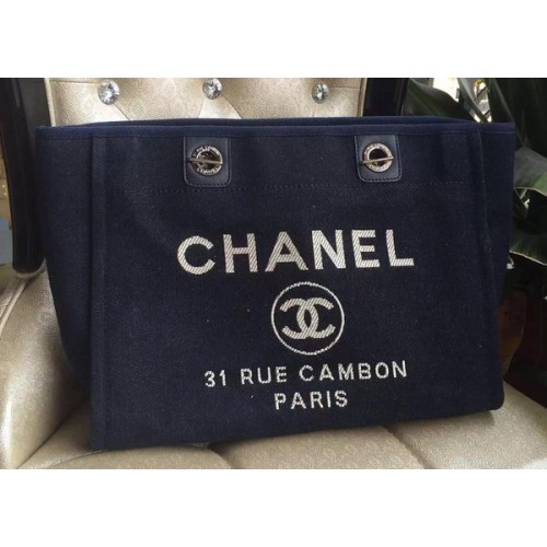 Пазарска чанта Chanel Medium Canvas A1679M Черна