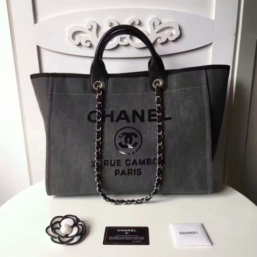 Пазарска чанта Chanel Medium Original Canvas от кожа 66941A
