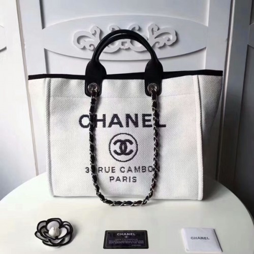Пазарска чанта Chanel Medium Original Canvas от кожа 66941C
