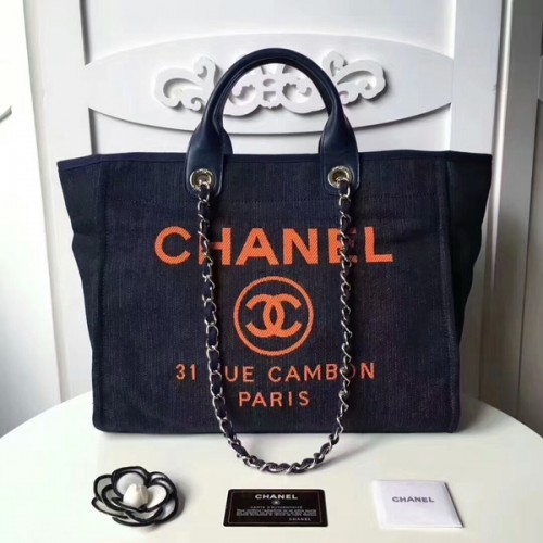 Пазарска чанта Chanel Medium Original Canvas от кожа 66941F