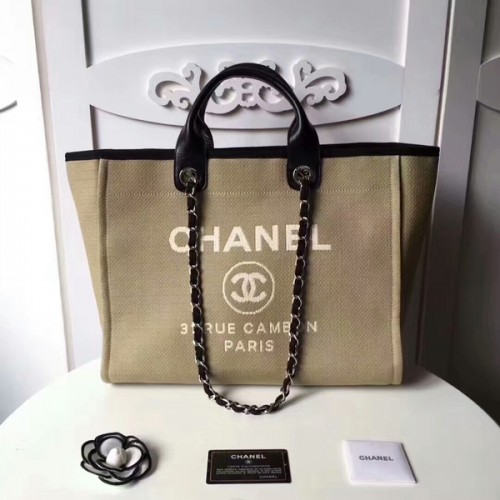 Пазарска чанта Chanel Medium Original Canvas от кожа 66941I