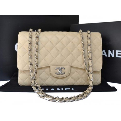 Чанта Chanel Original Caviar Leather Flap A28600 Кайсия