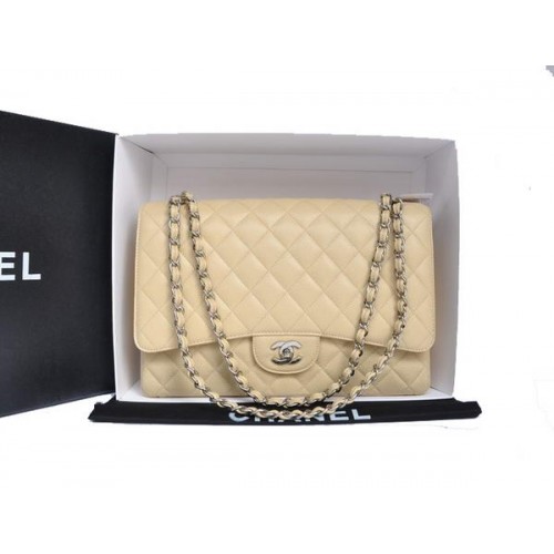 Чанта Chanel Original Caviar Leather Jumbo Flap A47600 Кайсия