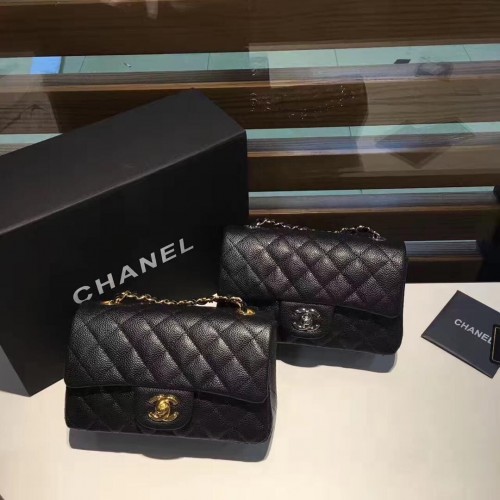 Оригинална чанта Chanel Lather Flap 1116 черна