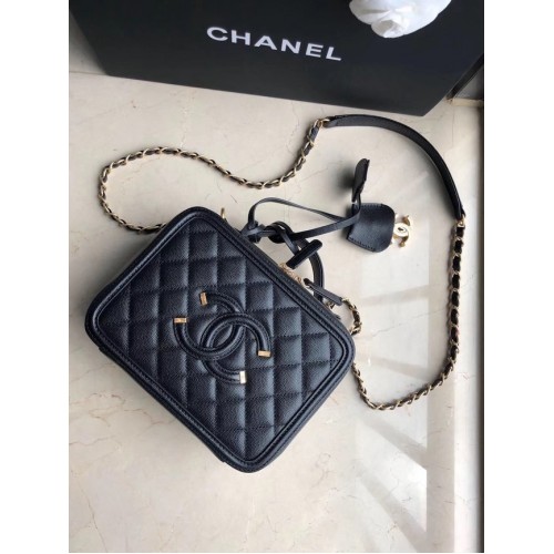 Козметична чанта Chanel Original Leather Medium 93443 Черна
