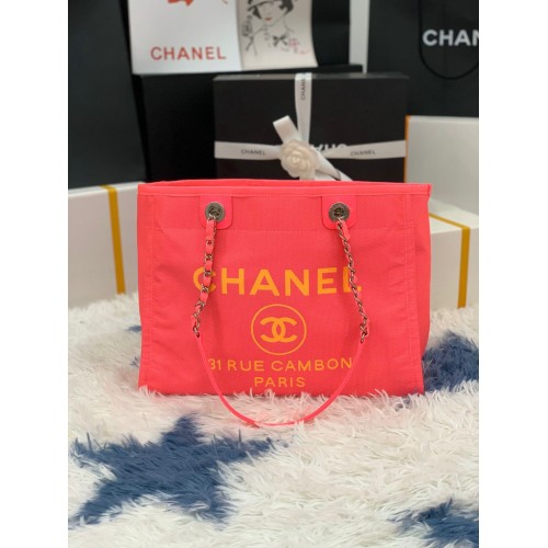 Пазарска чанта Chanel Original Medium 67001 Розова