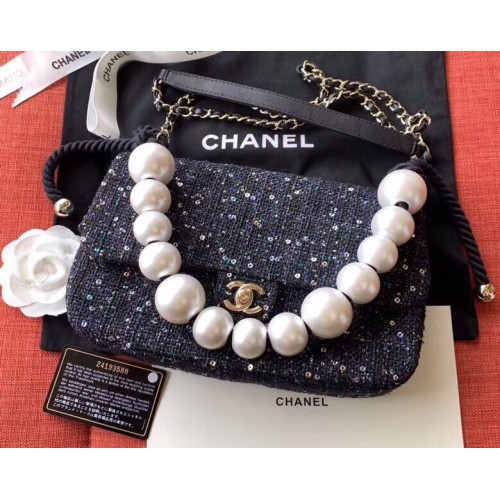 Чанта през рамо Chanel Original Pearl A1112 черна