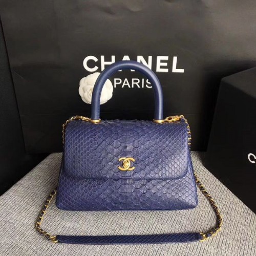 Оригинална чанта Chanel от питонова кожа 8119B