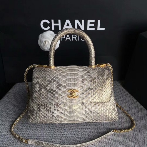 Оригинална чанта Chanel от питонова кожа 8119G