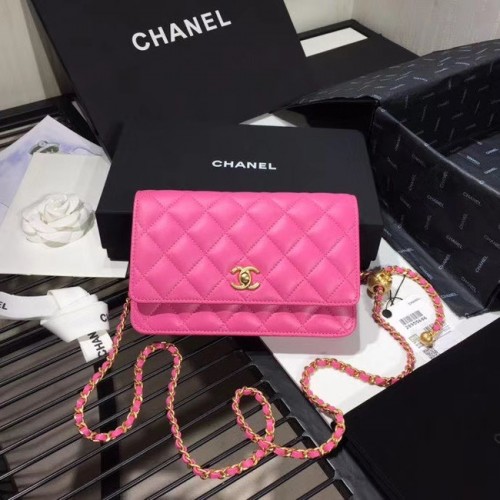 Chanel Original Small Classic Authentic Shoulder Casual Shoulder Shoulder AS33814 розово