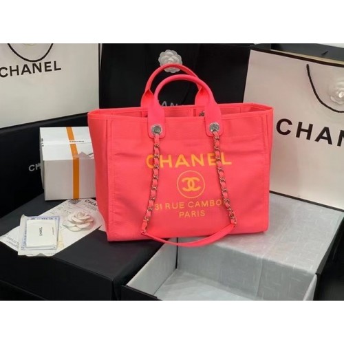 Голяма пазарска чанта Chanel Original 66941 розова