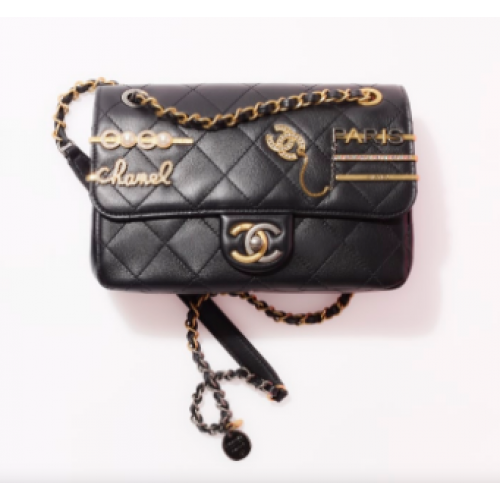 МАЛКА ЧАНТА С КЛАПАН Chanel AS2979 черна