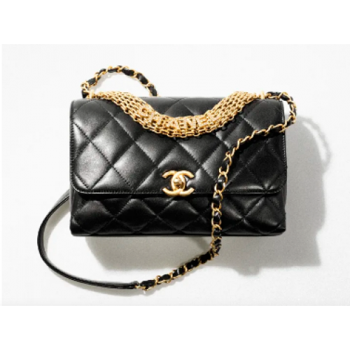 МАЛКА ЧАНТА С КЛАПАН Chanel AS3241 черна