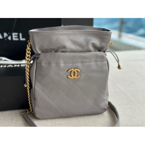 МАЛКА ПАЗАРСКА ЧАНТА Chanel AS2985 сива
