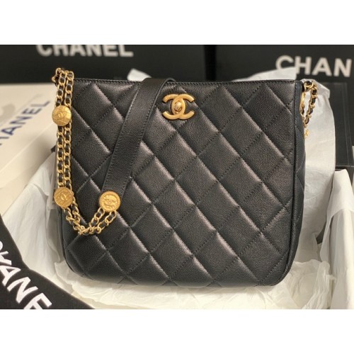 МАЛКА ПАЗАРСКА ЧАНТА Chanel AS3400 черна