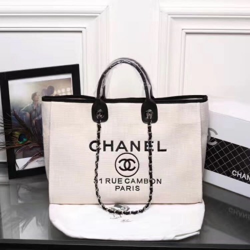Пазарска чанта Chanel A66941 Бяла