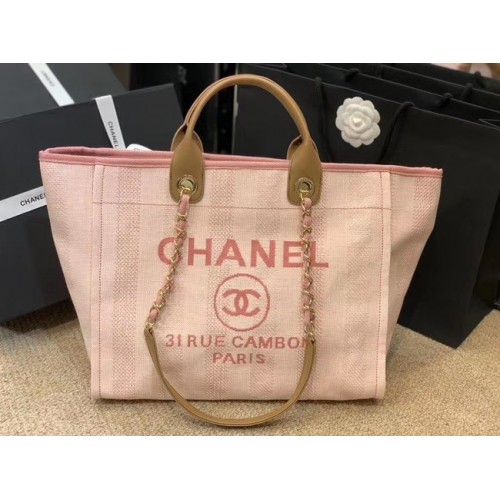 Пазарска чанта Chanel A66941 розова