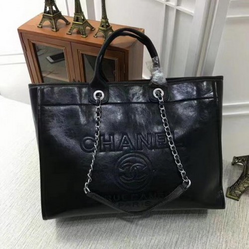Чанта Chanel Tote от телешка кожа CHA3626 черна