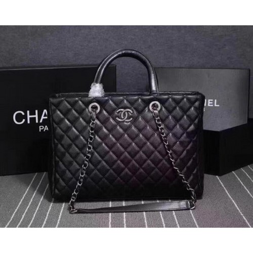 Чанта Chanel Tote от овча кожа CHA3625 черна