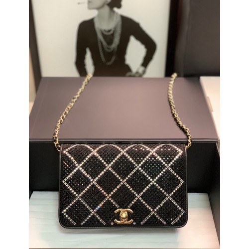 Портфейл Chanel с верижка AP2853 Черен