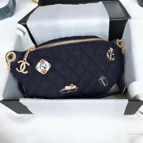 Чанта за кръста Chanel Original A57869 в тъмносиньо