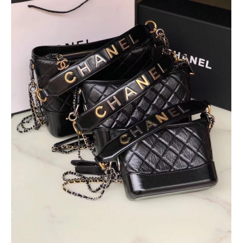 Чанта хобо Chanel Gabrielle A93824 Черна