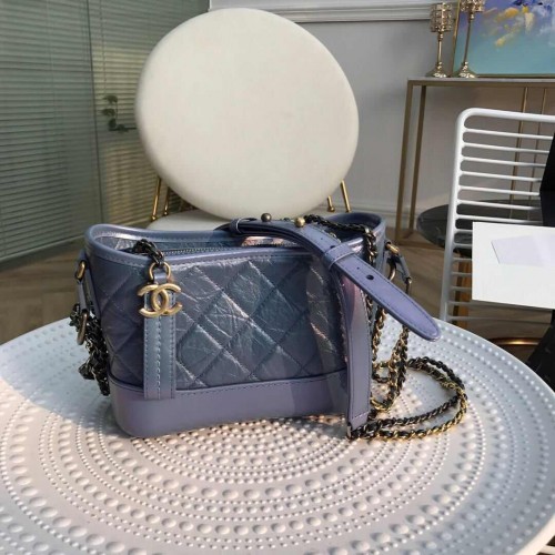 Малка чанта Chanel Gabrielle Hobo A91810 синя