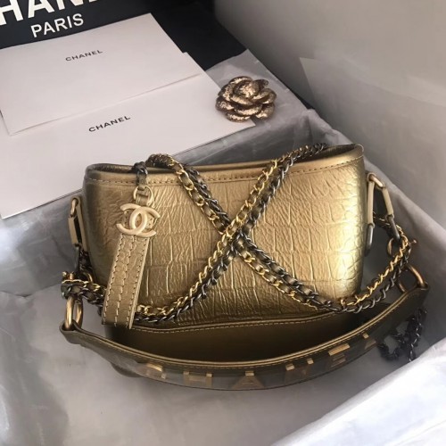 Малка чанта Chanel Gabrielle Hobo A91810 бронз