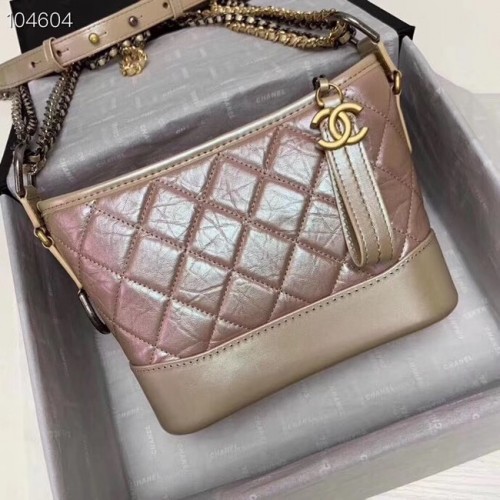 Малка чанта Chanel Gabrielle Hobo A91810 тъмно розова